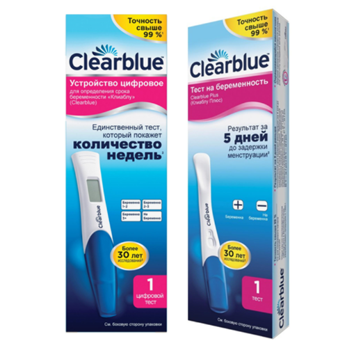 Набор Тест на беременность ClearBlue Plus +  ClearBlue Digital со скидкой