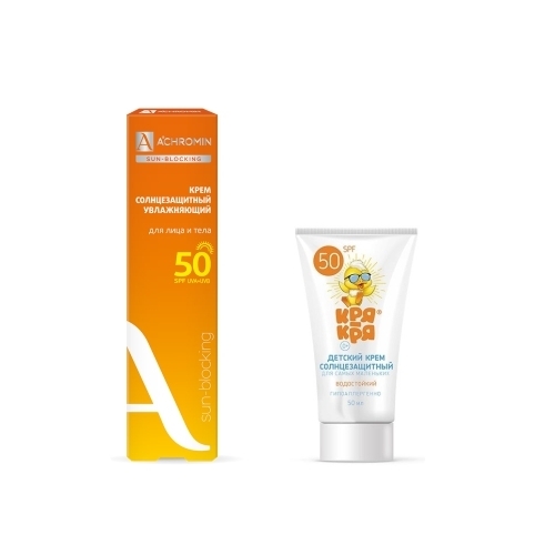 Купить Achromin sun-blocking солнцезащитный крем экстра-защита для лица и тела spf50 100 мл цена