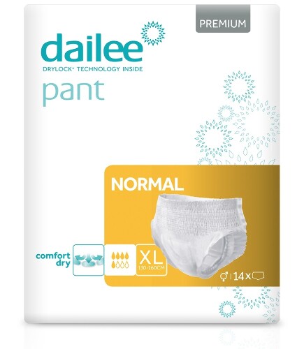 Купить Dailee подгузники-трусы для взрослых для людей со средней степенью недержания normal extra-large (сверхбольшой) 14 шт. цена