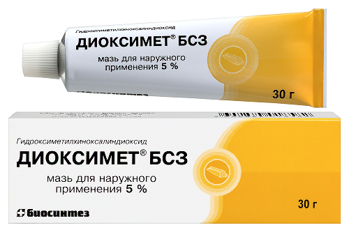 Диоксимет бсз 5% мазь для наружного применения 30 гр