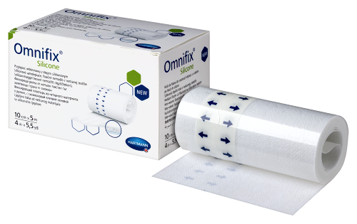 Пластырь omnifix silicone фиксирующий 10 смx5 м из нетканого материала в рулоне