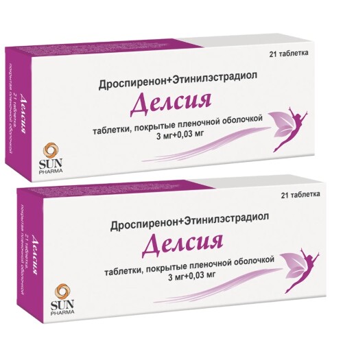 Набор из 2 уп. Делсия 21 табл