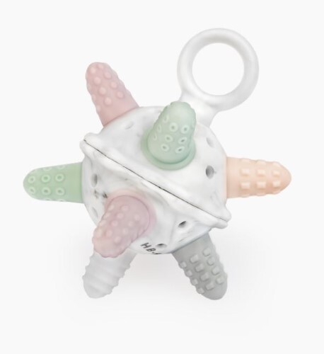 Купить Happy baby прорезыватель силиконовый teether&rattle 4+ цена