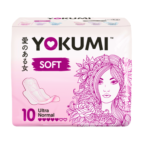 Купить Yokumi прокладки женские гигиенические soft ultra normal 10 шт. цена
