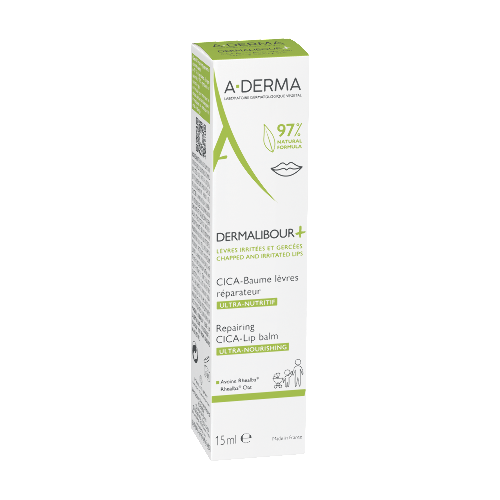 A-derma dermalibour+ бальзам для губ восстанавливающий 15 мл