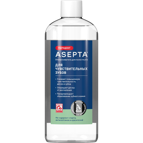 Асепта parodontal фреш ополаскиватель для полости рта 250 мл