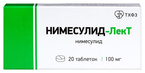 Нимесулид-лект 100 мг 20 шт. таблетки