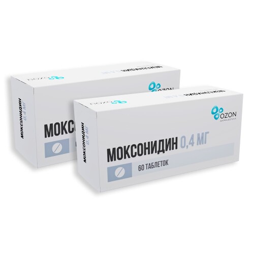 Набор 2-х упаковок Моксонидин 0,4мг №60 со скидкой!