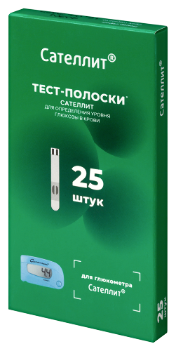 Тест-полоски Сателлит 25 шт.