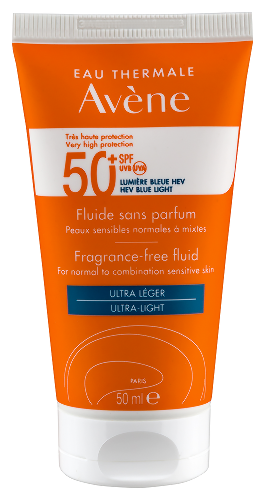 Avene флюид солнцезащитный spf 50+ без отдушек 50 мл