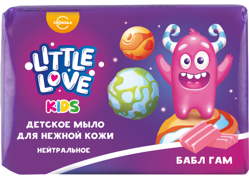 Купить Little love мыло для нежной кожи детское бабл гам 90 гр цена