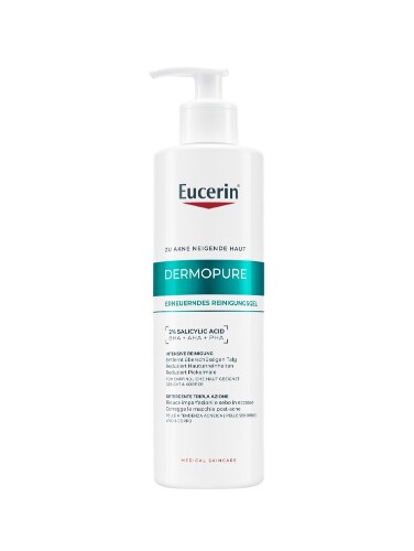 Eucerin dermopure clinical гель для глубокого очищения с кислотами для проблемной кожи 400 мл