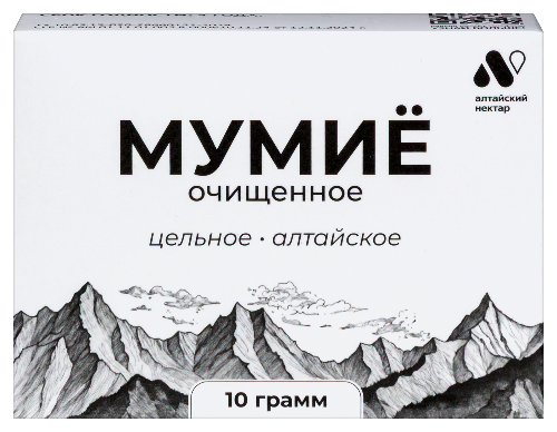 Купить Алтайский нектар мумие очищенное 10 гр по цене 241 руб в Москве Алтайский нектар мумие очищенное 10 гр