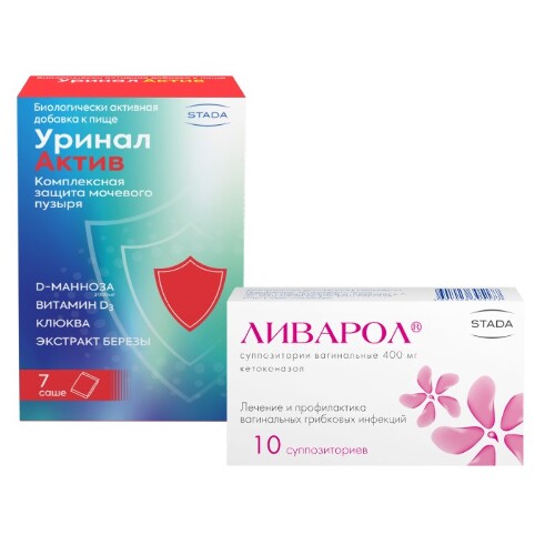 Набор для здоровья женщин Уринал Актив №7 и Ливарол суп. №10 по специальной цене
