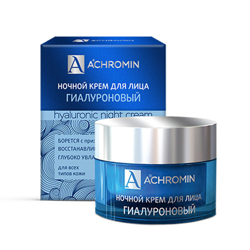 Achromin крем для лица ночной гиалуроновый 50 мл
