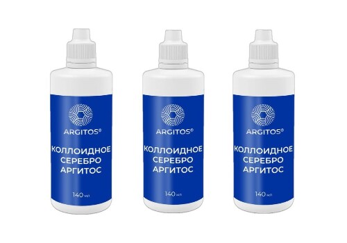 НАБОР ИЗ 3-Х УПАКОВОК АРГИТОС КОЛЛОИДНОЕ СЕРЕБРО 140 МЛ ЖИДКОСТЬ