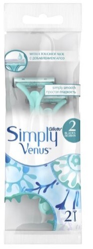Gillette venus 2 simply одноразовая бритва 2 шт.