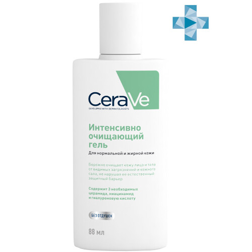 Купить CERAVE ОЧИЩАЮЩИЙ ГЕЛЬ ДЛЯ НОРМАЛЬНОЙ И ЖИРНОЙ КОЖИ ЛИЦА И ТЕЛА 88МЛ цена