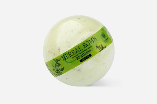 Fabrik cosmetology бомбочка бурлящая для ванны herbal bomb крапива 120 гр