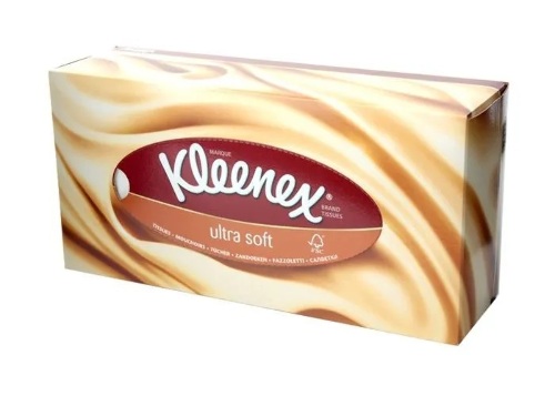 Kleenex ultrasoft салфетки в коробке 56 шт.