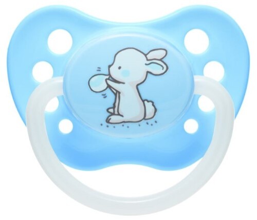 Купить Canpol babies соска-пустышка силиконовая little cutie 0-6 голубой цена