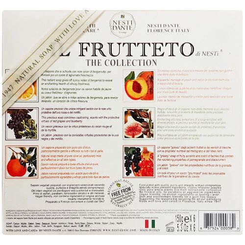Nesti dantе il frutteto мыло фруктовая коллекция 6x150 гр/набор/