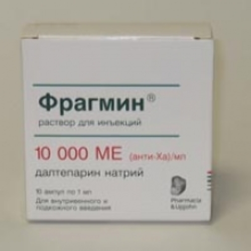 Купить Фрагмин 10000 МЕ/мл 1 мл /анти-ха/ раствор для внутривенного и подкожного введения ампулы 10 шт. цена