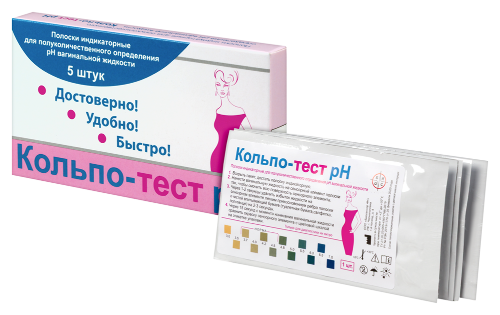 Полоски индикаторные кольпо-тест ph 5 шт.