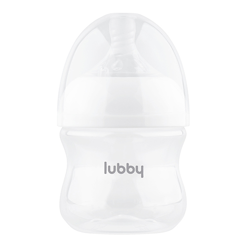 Lubby бутылочка силиконовая соска широк горло 0+ 120 мл/34564