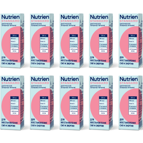 Набор из 10 уп НУТРИЭН СТАНДАРТ С НЕЙТРАЛЬНЫМ ВКУСОМ 200М на неделю