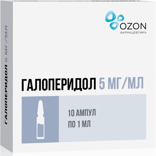 Купить Галоперидол 5 мг/мл раствор для внутривенного и внутримышечного введения 1 мл ампулы 10 шт. цена