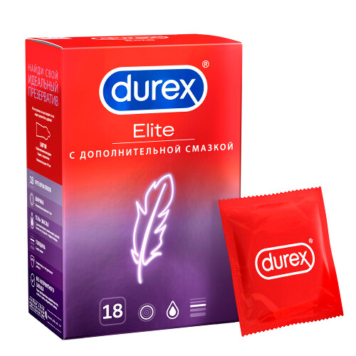 Презервативы Durex Elite сверхтонкие, с дополнительной смазкой