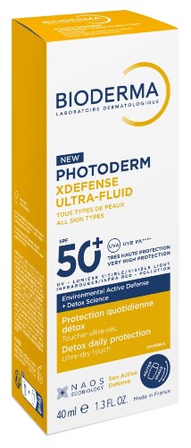 BIODERMA PHOTODERM XDEFENSE ФЛЮИД СОЛНЦЕЗАЩИТНЫЙ ДЛЯ ВСЕХ ТИПОВ КОЖИ SPF50+