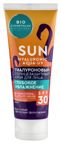 Bio cosmetolog professional крем для лица солнцезащитный гиалуроновый глубокое увлажнение spf30 50 мл