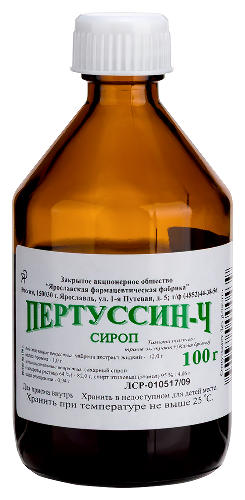 Пертуссин-ч 100 гр флакон сироп