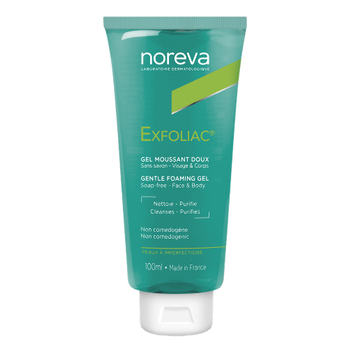 Noreva эксфолиак гель для лица и тела мягкий очищающий 100 мл