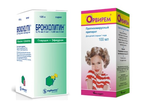 Набор Орвирем сироп + Бронхолитин сироп