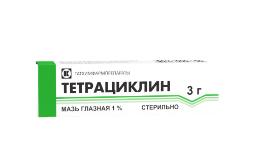 Тетрациклин 1% мазь глазная 3 гр