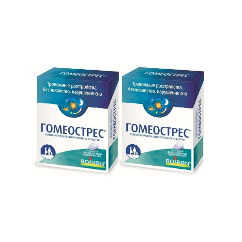 Набор 1+1 Гомеострес 90 шт. таблетки при тревоге - со скидкой 10%