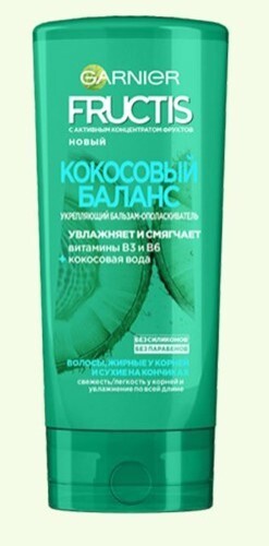 Купить Garnier fructis кокосовый баланс укрепляющий бальзам-ополаскиватель 200 мл цена
