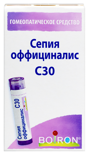 Купить Сепия оффициналис c30 гомеопатический монокомпонентный препарат животного происхождения 4 гр гранулы гомеопатические цена