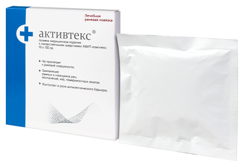 Активтекс ХВИТ-комплекс салфетки антимикробные с хлоргексидином рутином и аскорбиновой кислотой 10х100 см 1 шт.