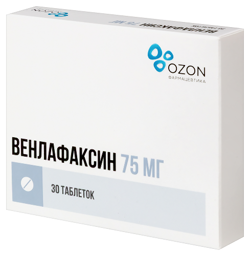 Венлафаксин 75 мг 30 шт. таблетки