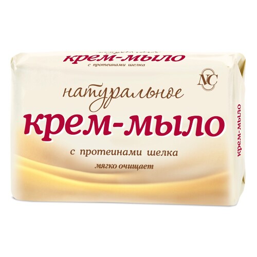 Купить Невская косметика крем-мыло туалетное натуральное с протеинами шелка марки ординарное 90 гр цена