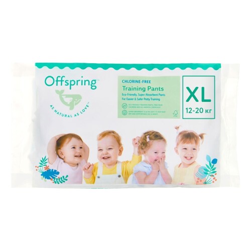 Купить Offspring подгузники-трусики детские xl/12-20 кг 3 шт./ 3 расцветки цена