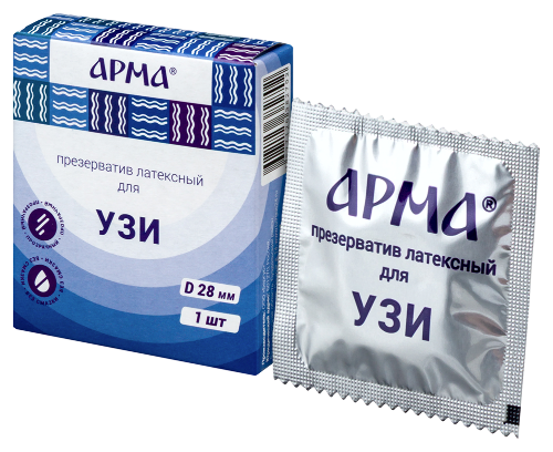 Презерватив латексный для узи арма d 28 мм 1 шт.