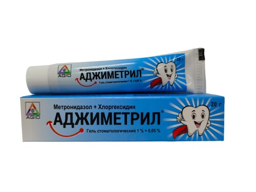 Аджиметрил 1 % + 0,05 % гель стоматологический 20 гр