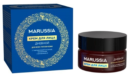 Купить MARUSSIA КРЕМ ДЛЯ ЛИЦА ДНЕВНОЙ ДЛЯ ВСЕХ ТИПОВ КОЖИ С ГИАЛУРОНОВОЙ КИСЛОТОЙ КОЛЛАГЕНОМ И ВИТАМИНОМ Е 75МЛ цена