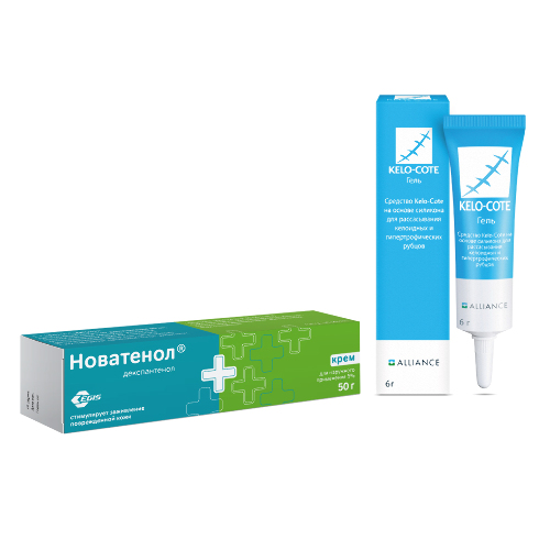 Набор НОВАТЕНОЛ 5% 50,0 КРЕМ Д/НАРУЖ ПРИМ + Кело-коут 6 гр гель по специальной цене