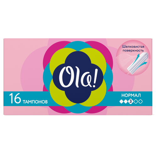 Ola тампоны normal шелковистая поверхность 16 шт.
